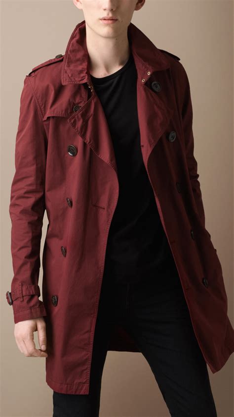 burberry red trench|Burberry men's trench.